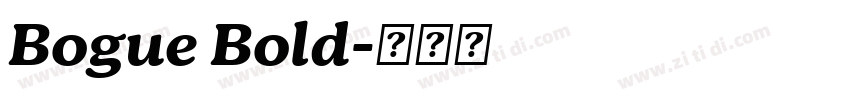 Bogue Bold字体转换